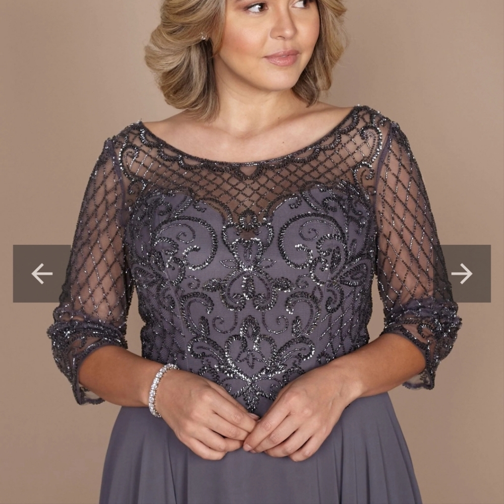 Dress, formal, special occasion,mother of the bride or groom full length dress.